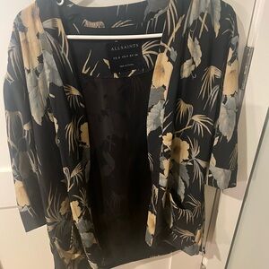 AllSaints Floral Kimono Jacket